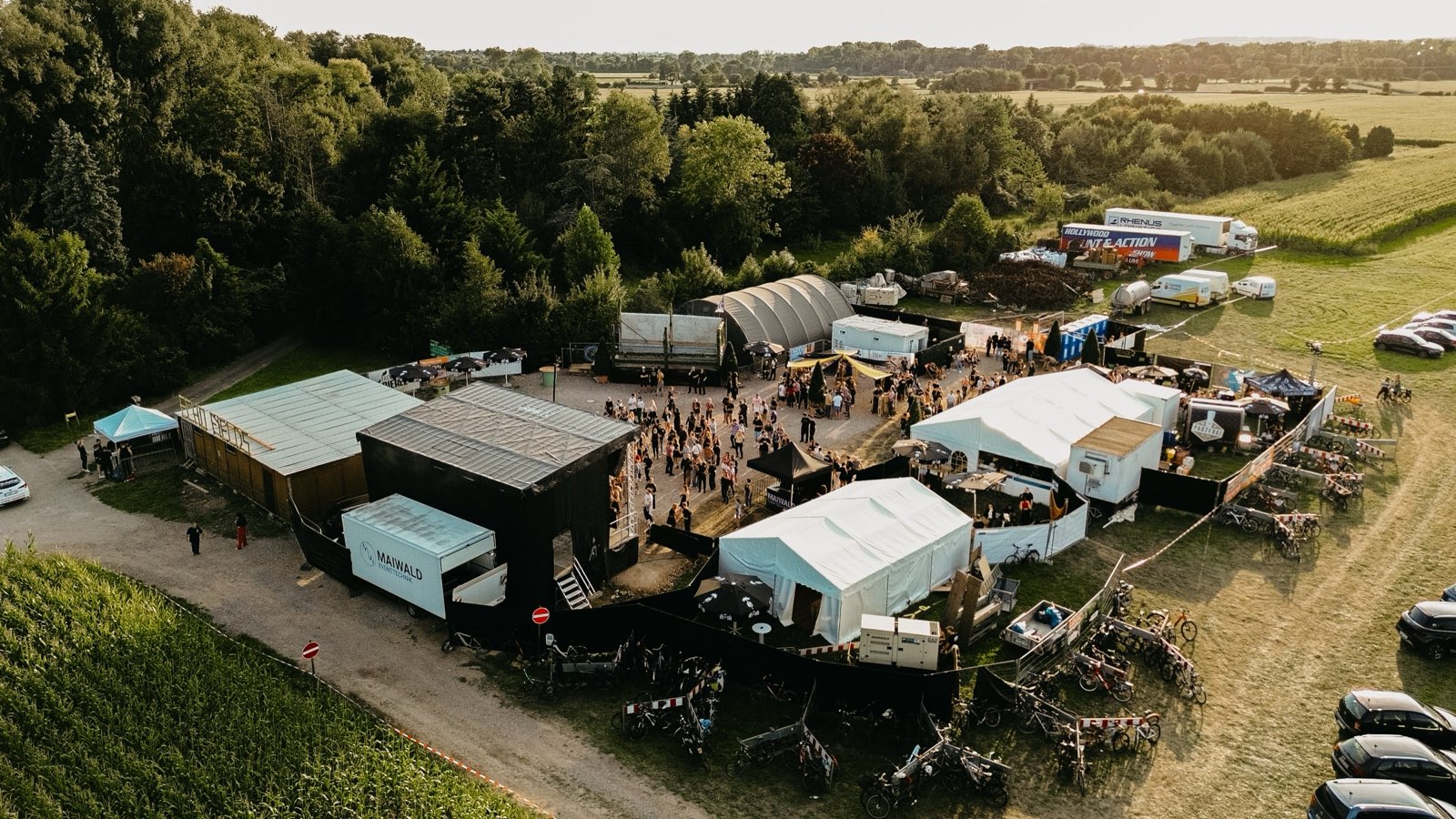 Festival Gelände von oben
